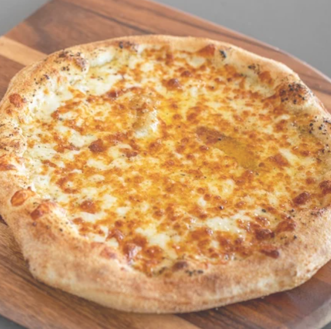 CHEESEY GARLIC PIZZA